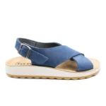 LEATHER WOMAN SANDAL BLUE