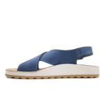 LEATHER WOMAN SANDAL BLUE – Image 3