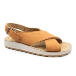 LEATHER WOMAN SANDAL TAN – Image 2