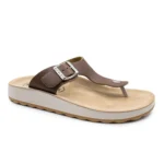 SYNTHETIC WOMAN SLIPPER DARK-BROWN – Image 2