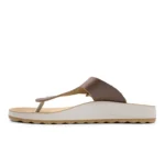 SYNTHETIC WOMAN SLIPPER DARK-BROWN – Image 3