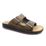 LEATHER MAN SLIPPER TAUPE – Image 2
