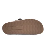 LEATHER MAN SLIPPER DARK-BROWN – Image 5