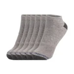 6PK MENS FULL TERRY NO SHOW GREY / GREY