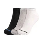 3PK UNISEX 1/2 TERRY QTR CREW WHITE / BLUE